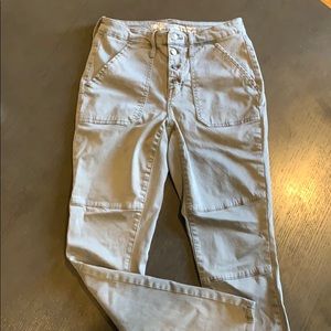 Olive green high waisted jegging a sz 2/26 B